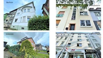 Attraktives Portfolio-3 Mehrfamilienhäuser in Bochum, Gütersloh, Paderborn und 3 WE in Düsseldorf, 44795 Bochum, Mehrfamilienhaus